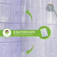thumbnail image 2 of Forro de cortina de ducha Clean Healthy Living PEVA transparente, 2 of 4