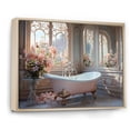 thumbnail image 2 of Designart "Bathroom delicate Glow III" Bath & Laundry Floater Framed Wall Art Print, 2 of 7
