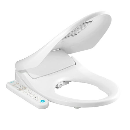 Inus Elongated Bidet Toilet Seat with Advanced Self-Cleaning Stainless Steel Nozzle, Tankless Direct Flow Instant Heating System, Smart Touch Panel, Adjustable Warm Water & Heated Seat, Air (Best Heated Toilet Seat)