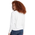 thumbnail image 2 of SMZ Women's Ecosmart V-Notch Crewneck Sweatshirt, Fleece Pullover Sweatshirt For Women, 2 of 5
