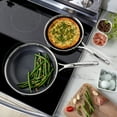 thumbnail image 4 of Henckels Paradigm Ceramic Stainless Steel Dual Performance 2Pc Fry Pan Set, 8-Inch and 10-Inch, 4 of 7