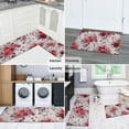 thumbnail image 5 of Pioneer Flower Floral Print Pattern Kitchen Rugs Sets Of 2,Anti Fatigue Kitchen Mat Rugs Non Slip Washable,Decorative Kitchen Floor Mats for Kitchen,Sink,Laundry,17"x30"+17"x47", 5 of 7