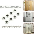 thumbnail image 2 of 8Pcs Replacement Shower Door Roller Runner Wheels 19/23/25Mm Wheel Diameter, 2 of 8