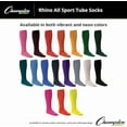 thumbnail image 3 of Champion Sports Rhino® All Sport Socks - Machine Washable Sport Sock - for Baseball, Football, Soccer - Cushioned Tube Sock - Stay-in-Place Fit - Size S/6.5-8.5 - Neon Yellow, 3 of 4