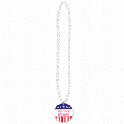 Beads w/My Voice. My Vote. Medallion, (Pack of 12)