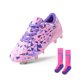 thumbnail image 1 of Botines de Fútbol Juveniles DREAM PAIRS Rosa y Morado Talla 4 con Medias, 1 of 5