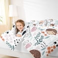 thumbnail image 4 of Homewish Cartoon Hedgehog 3-Piece Full Size Comforter Sets for Preppy Children Kids,Dreamy Princess Bedding Comforter Set,Kawaii Animal Lightweight Bedding Sets,Luxury Bedroom Decor,Reversible, 4 of 8