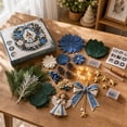 thumbnail image 3 of 3D Fabric Wreath Kit, Hand Assembly Christmas Wreath with Light String and Figures, DIY Holiday Decoration for Door Wall Hanging Winter Home Decor(E), 3 of 6