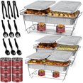 thumbnail image 1 of Juego de platos tipo buffet para irritar COMFICOVE, 33 piezas, con calentadores de alimentos, 1 of 7