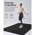 thumbnail image 7 of YOTTOY Extra Large 75" x 52" Yoga Mat, 1/3" Thick Non-Slip TPE Exercise Mat with Strap & Towel, Black, 7 of 7