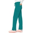 thumbnail image 5 of Med Couture Scrub Pants for Women, Jersey Waist Yoga Bottoms, 6 Pockets with Mid Rise Drawstring Waistband - MC7725, 5 of 7