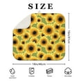 thumbnail image 4 of Bright Floral Dish Drying Pad with Sunflowers Microfiber Kitchen Mat Absorbent Foldable Rack Drainer 16x18 Inch, 4 of 7