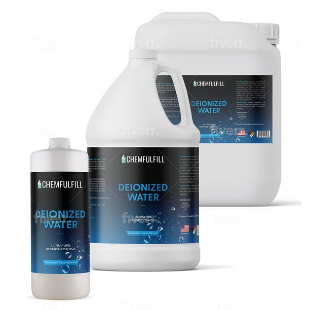 Chemfulfill Deionized Water Ultrapure Ion Removed Water (5Gallon (640