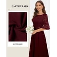 thumbnail image 3 of Vestido largo Wedtrend con estampado floral semiformal para madre novia WT0314, 3 of 6