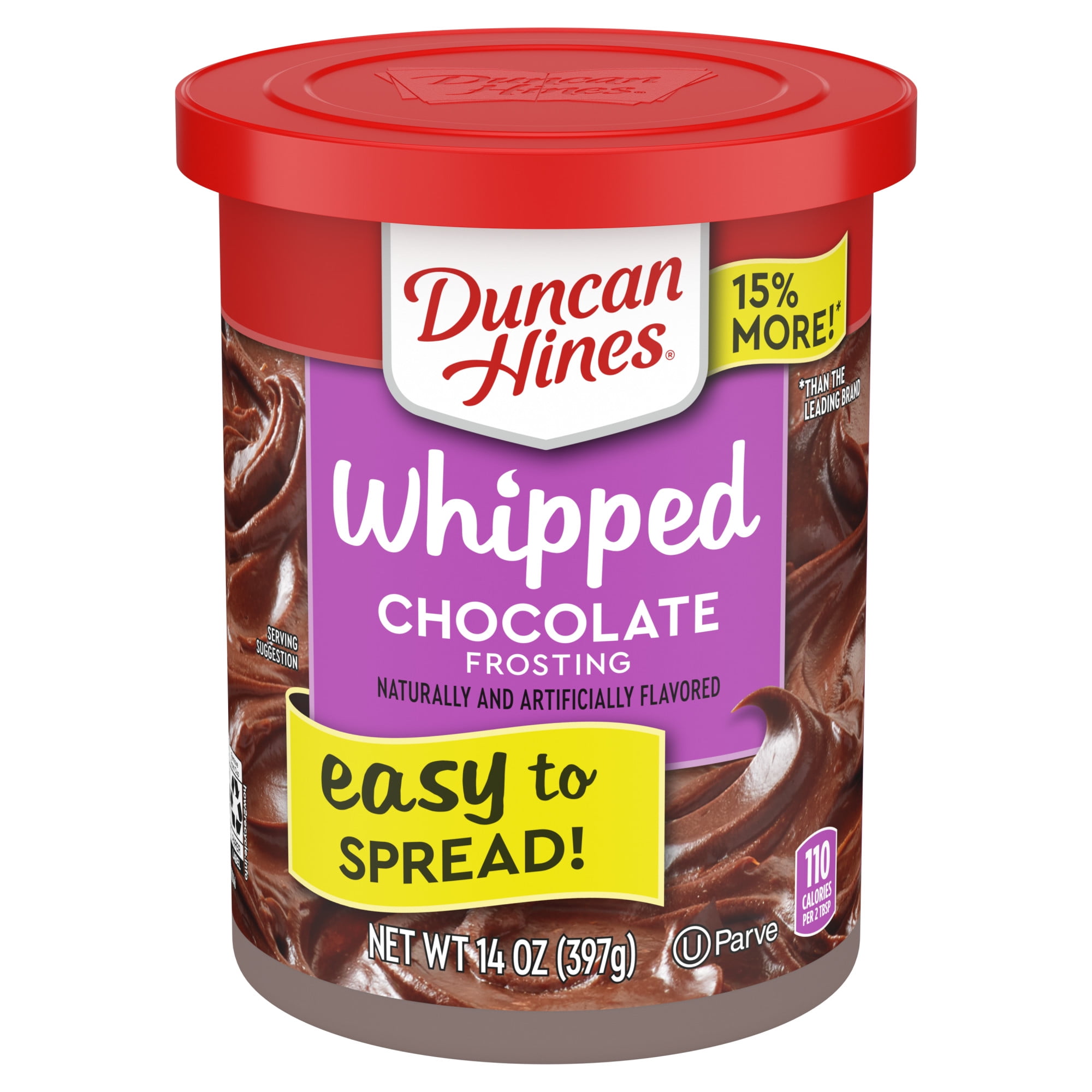 Duncan Hines Whipped Chocolate Frosting, 14 oz