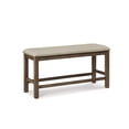 thumbnail image 1 of Ashley Furniture Moriville Upholstered Counter Dining Bench in Beige, 1 of 5