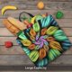thumbnail image 5 of Disketp Hippie Style Bolsa Tote de Lona para Mujer, Bolso de Hombro y Cruzado con Cierre de Cremallera, 5 of 7