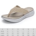 thumbnail image 2 of Chanclas para mujer, sandalias de tiras, sandalias ortopédicas antideslizantes con clip, cómodas y suaves sandalias de plataforma para playa., 2 of 9