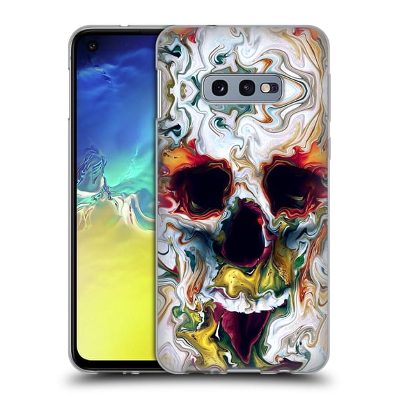 Head Case Designs Officially Licensed Riza Peker Skulls 9 Skull Abstract Soft Gel Case Compatible with Samsung Galaxy S10e