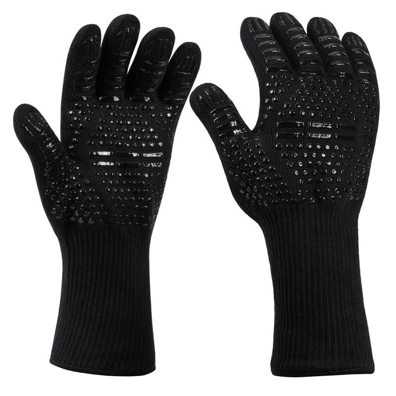 Thick Grill Gloves Heat-Resistant Cooking Oven Baking BBQ Gloves Oil-resistant 