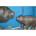 thumbnail image 5 of Family Bear on log giant bronze statue -  Size: 61"L x 34"W x 45"H., 5 of 8