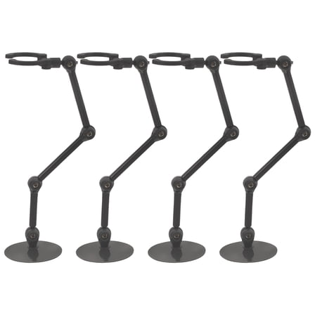 GOOHOCHY 4-Pack Base Doll Support Frames for Action Figures, Adjustable Display Stands for Collectibles