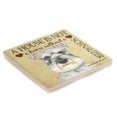 thumbnail image 3 of Animal SCHNAUZER - HOME Stone Cork Back Coaster Easel 24661, 3 of 3