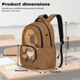 thumbnail image 7 of DISNIMO Cartoon Capybara Printed 17" School Backpack for Kids Teen Girls Lightweight Durable Bookbag with 1 Main Compartment, Front Zipper Pocket, Back to School Gift, 7 of 7