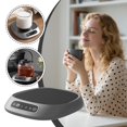 Smart Heated Coaster with Timer - 3 Temperature Settings Cup Warmer ...