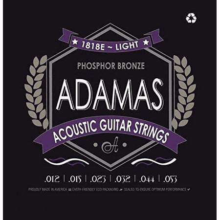Rare Phosphor Bronze Acoustic Guitar - Adamas 1818E Acoustic Phosphor Bronze, light