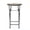 Beige + Black + Ceramic Tile + Iron, variant on Yellow Outdoor Side Table with Tile Mosaic Top and Metal Legs, 14x14x21.5 Inch Space Saving Patio Table for Small Balcony