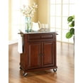 thumbnail image 2 of Crosley Furniture Wood Portable Kitchen Cart in Mahogany/Gray, 2 of 5