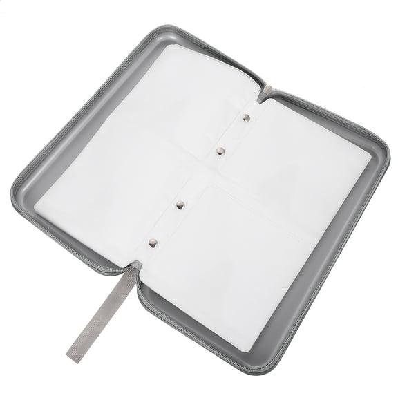 Silver Holder Cases with Large Capacity for Storage Protects Discs from Scratches Dust and Corruption Portable Plastic 80 Capacity