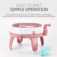thumbnail image 1 of Handmade Yarn Plastic Knitting Machine Maker Weaving Kit Making Cylinder Sweater Hat Scarf Pants DIY Hand-knitted Adults Hand Crank Operation Sewing Tool, 1 of 7