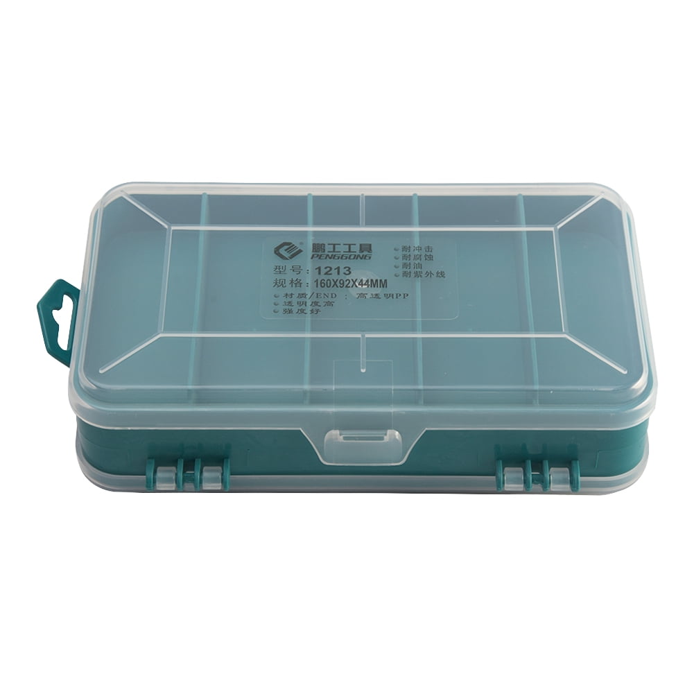 Tool Box Transparent Double-Side Multifunctional Storage Tool Case Plastic Case 