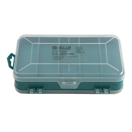 

Azhf Clearance Sale Portable Screws Storage Box Transparent Double-Side Multifunctional Storage Tool Case Case