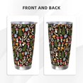 thumbnail image 3 of Logiee Mushrooms Print 20OZ Car Cup with Lid, Stainless Steel Vacuum Insulated Double Wall Travel Tumbler, Durable Insulated Coffee Mug,Thermal Cup with Straw-Straw Two-piece Set, 3 of 8
