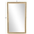 thumbnail image 3 of CosmoLiving by Cosmopolitan 24" x 40" Gold Beaded Wall Mirror, 3 of 13