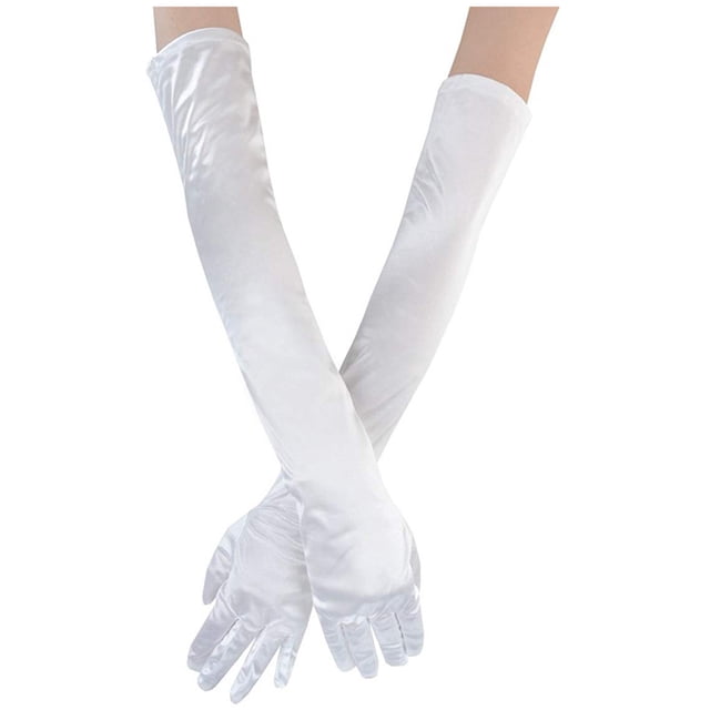 WEAIXIMIUNG Gants d'Entraînement Femmes Adultes Gants Longs Aguichant Soirée Performance Robe de Mariée