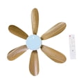 thumbnail image 2 of Ventilador de techo con luz regulable de 20 pulgadas con control remoto. Se enrosca en E27. Ideal para armarios, cocinas, dormitorios y patios., 2 of 9