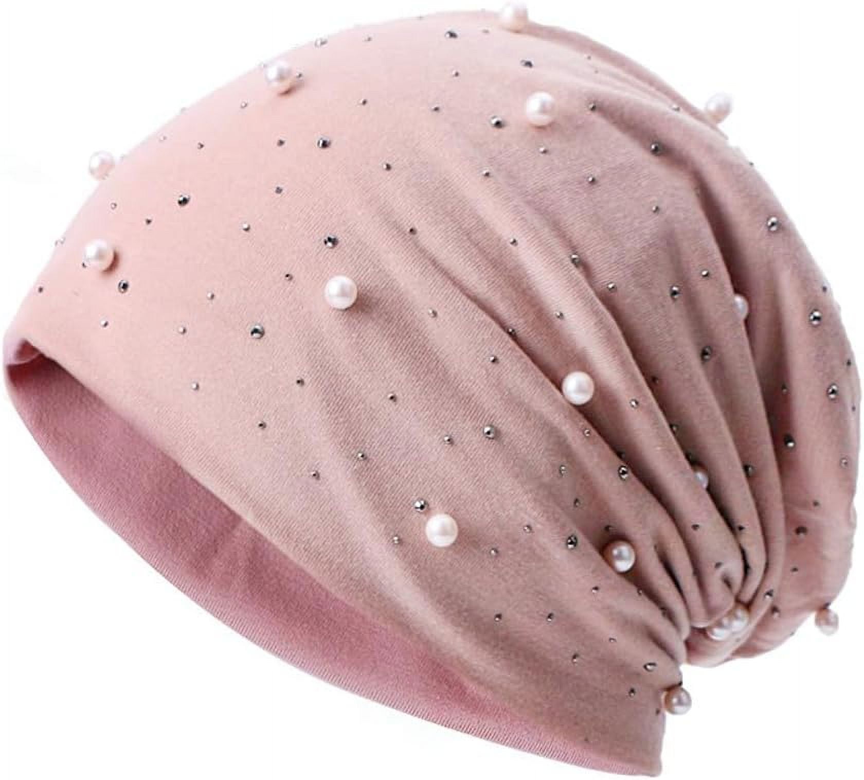 YooGuoGuo Knitted Beanies for Women with Rhinestone Slouchy Skull Cap Womens Beanies Bonnet Ski Cap Headwear Fall Winter