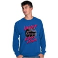 thumbnail image 4 of Football Jock Helmet Never Back Down Men's Big & Tall Long Sleeve Graphic Tee Brisco Brands 3X, 4 of 5