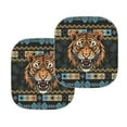 thumbnail image 2 of Yuyamidu Aztec Car Window Shades for SUV Auto Truck 2 Pieces Tiger Car Sun Shade Windshield Decor Cool Windshield Sun Shade Foldable Car Shades for Front Windows, 2 of 5