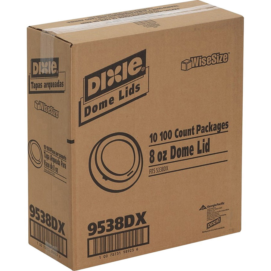 Dixie Small Hot Cup Lids By Gp Pro - Dome - Plastic - 100 Lids/pack - 1000 / Carton