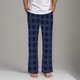 thumbnail image 1 of Puntoco Pantalones holgados informales de cuadros escoceses con pierna ancha y cordón ajustable para hombres y mujeres, 1 of 9