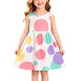 thumbnail image 5 of ATOGUTA Girls Dress Straps Party Dresses Cute Printed Sleeveless Beach Sundress, Size 1T-11, 5 of 7