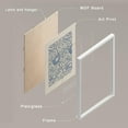 thumbnail image 4 of PixonSign Framed Canvas Print Wall Art Set - William Morris Flower Patterns Poster Art - Set of 9 Nature Botanical Floral Classic Bohemian Wall Décor for Home Decoration - 12"x16" White, 4 of 5