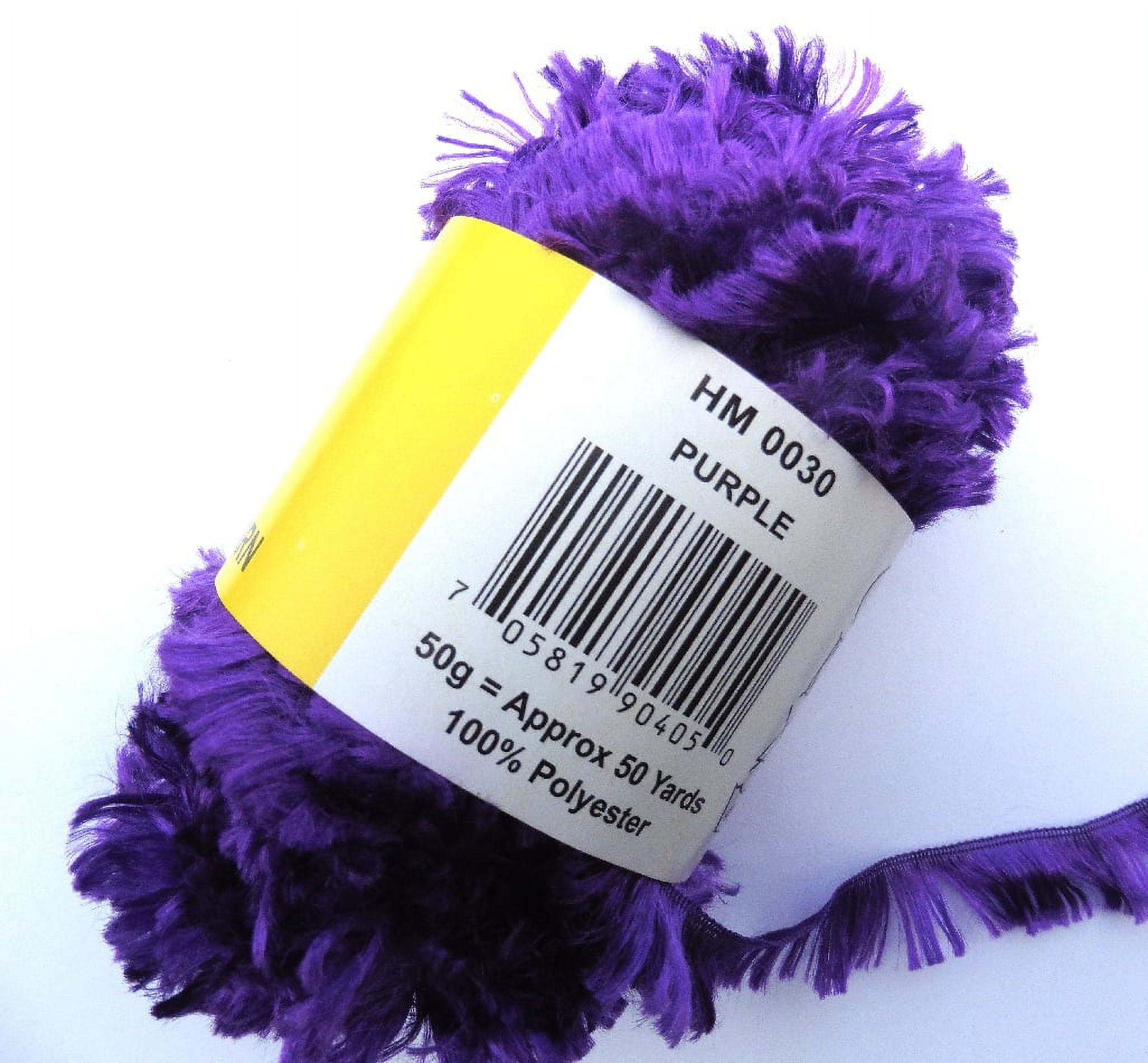 Half Moon Purple Feathered Yarn, 1 Each
