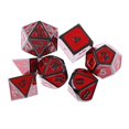 thumbnail image 2 of 7 Piezas s Aleación De Dados Poliédricos MTG (D4 + D6 + D8 + D10 + D12 + D20) rojo Yotijar Dados poliédricos de aleación, 2 of 6