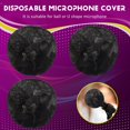 thumbnail image 2 of 240Pcs Mic Covers Disposable Non-Woven Mic Cover Mic Microphone Windscreen & Filters for Karaoke, 2 of 7